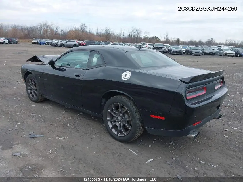 2C3CDZGGXJH244250 2018 Dodge Challenger Gt