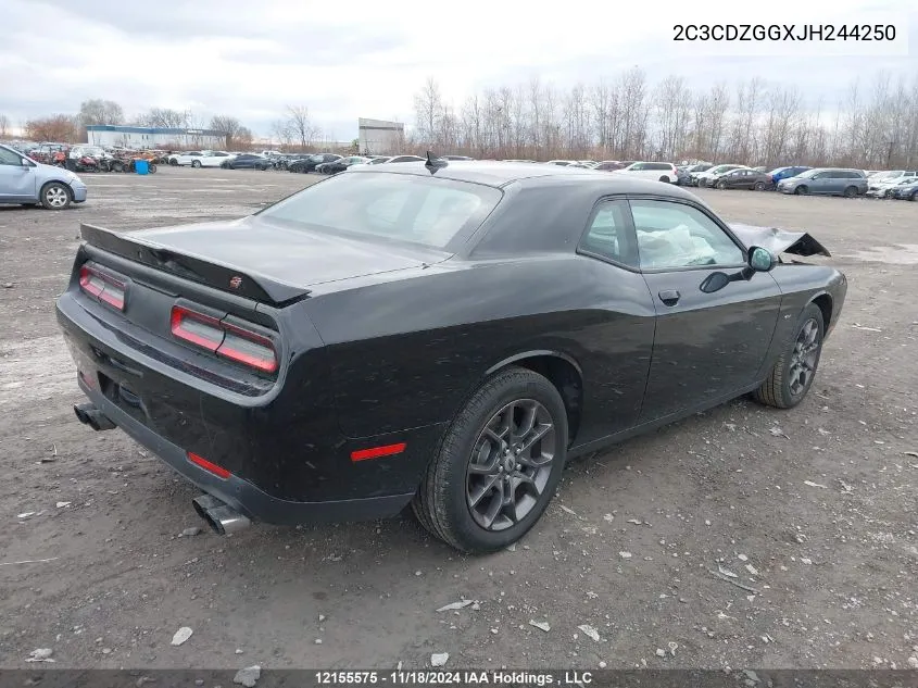 2C3CDZGGXJH244250 2018 Dodge Challenger Gt