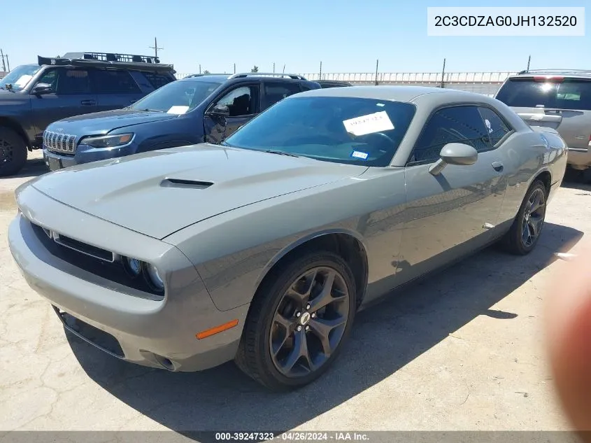 2018 Dodge Challenger Sxt Plus VIN: 2C3CDZAG0JH132520 Lot: 39247323