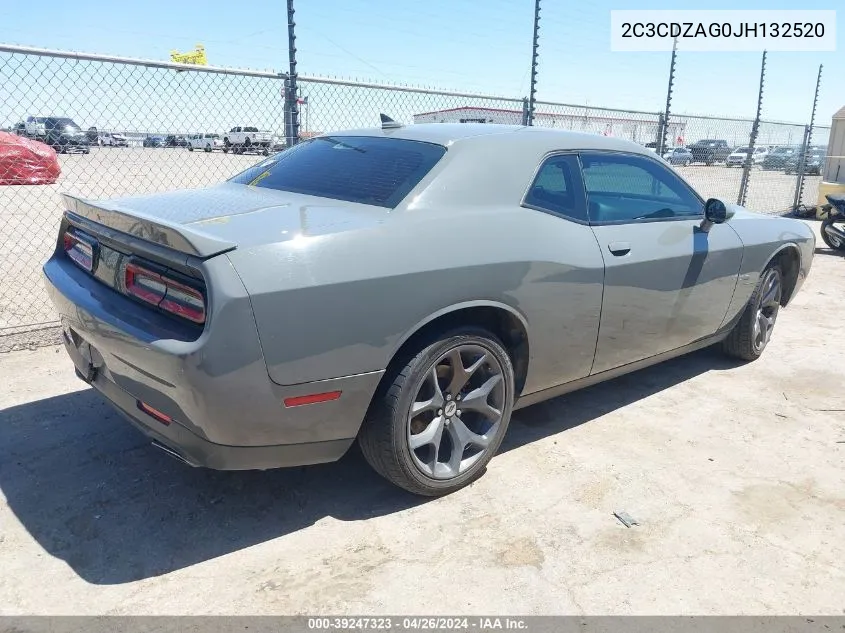 2C3CDZAG0JH132520 2018 Dodge Challenger Sxt Plus