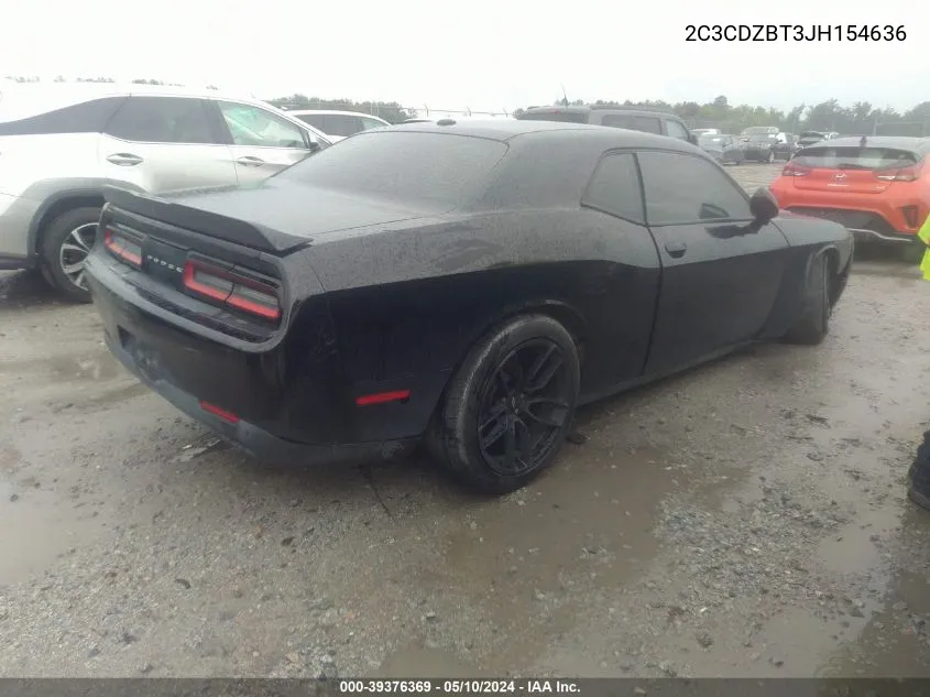 2018 Dodge Challenger R/T Shaker VIN: 2C3CDZBT3JH154636 Lot: 39376369