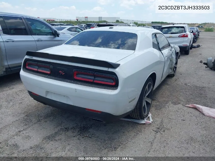 2018 Dodge Challenger R/T VIN: 2C3CDZBT3JH333503 Lot: 39760503