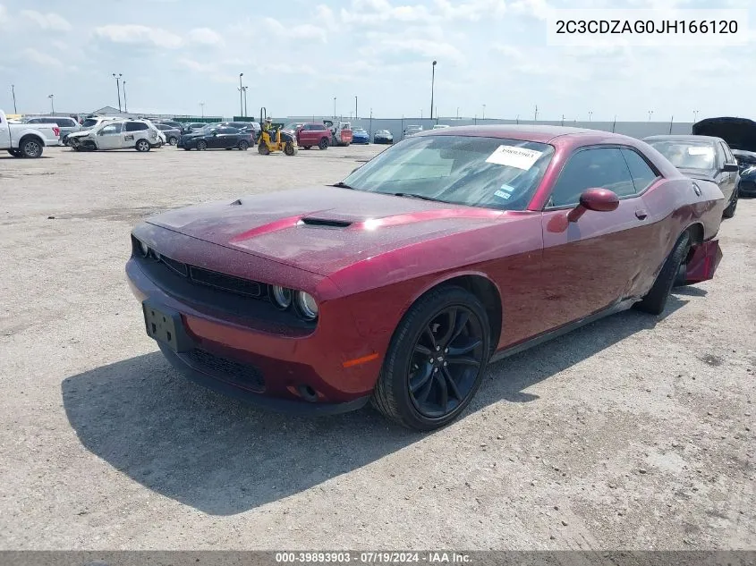 2018 Dodge Challenger Sxt VIN: 2C3CDZAG0JH166120 Lot: 39893903