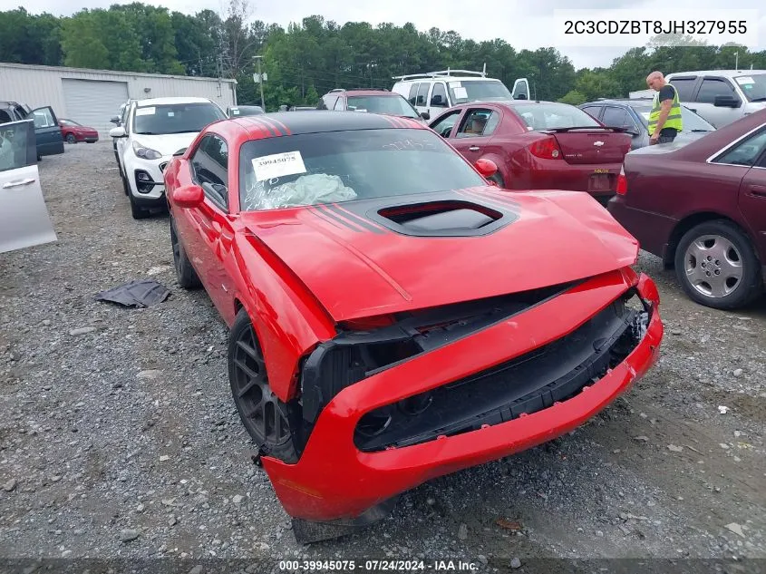 2018 Dodge Challenger R/T Shaker VIN: 2C3CDZBT8JH327955 Lot: 39945075