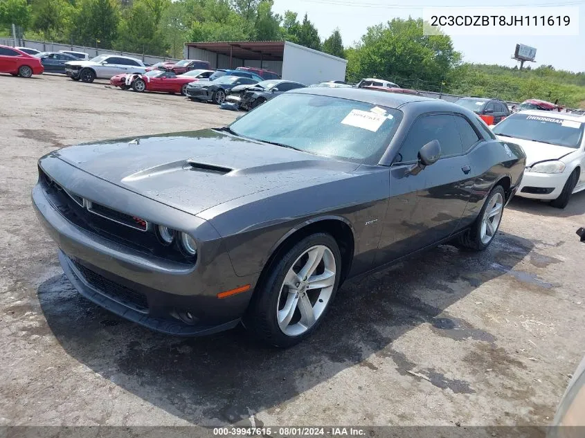 2C3CDZBT8JH111619 2018 Dodge Challenger R/T