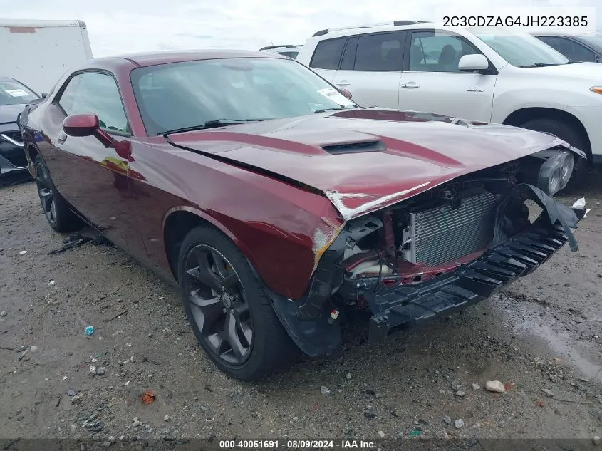 2C3CDZAG4JH223385 2018 Dodge Challenger Sxt Plus