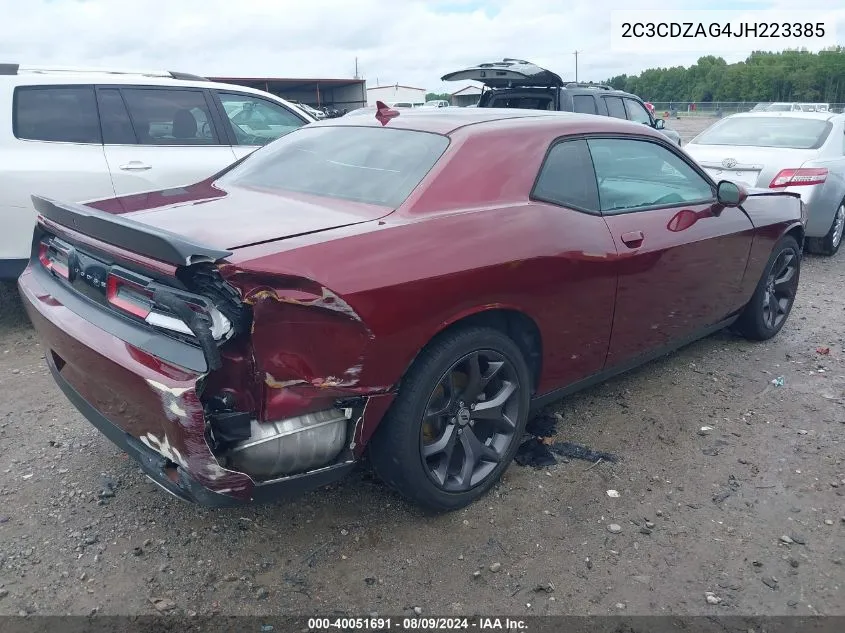 2C3CDZAG4JH223385 2018 Dodge Challenger Sxt Plus