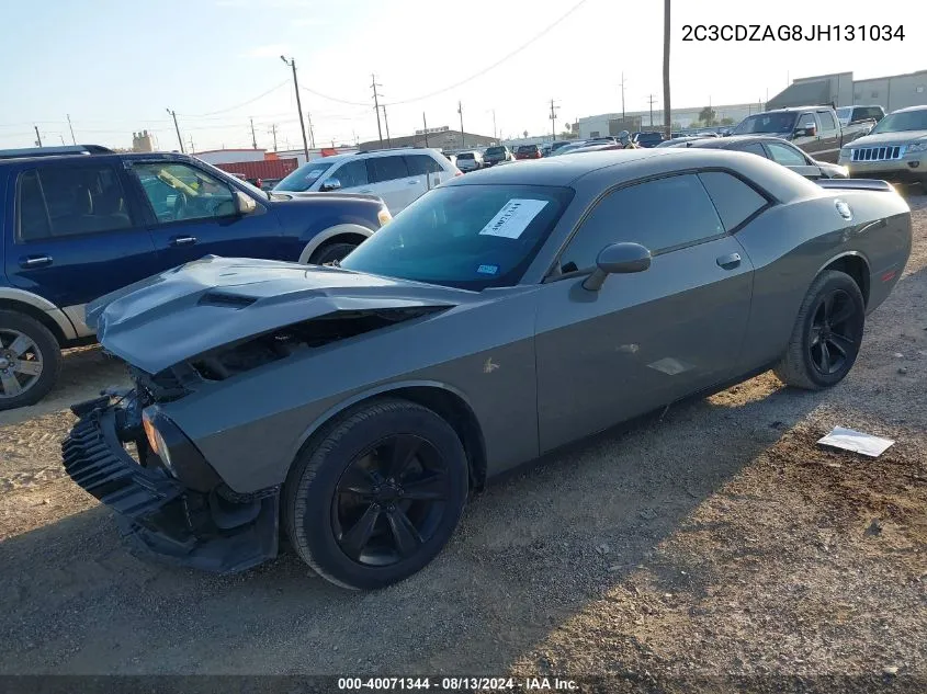 2C3CDZAG8JH131034 2018 Dodge Challenger Sxt