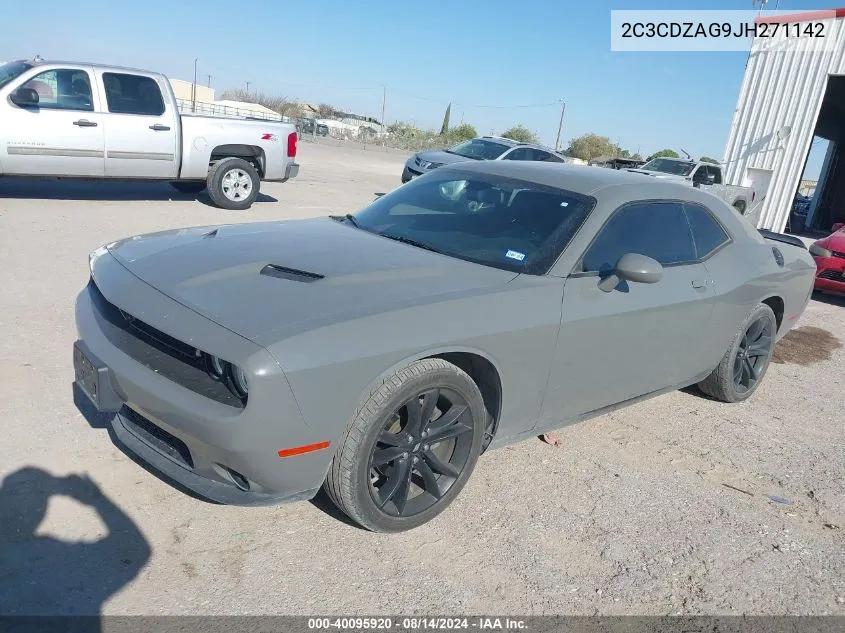 2C3CDZAG9JH271142 2018 Dodge Challenger Sxt