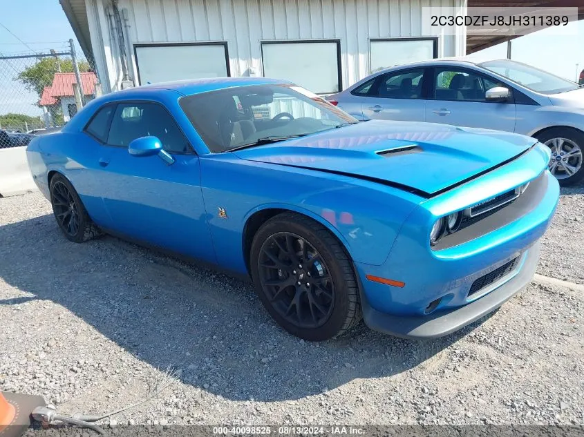 2C3CDZFJ8JH311389 2018 Dodge Challenger R/T Scat Pack