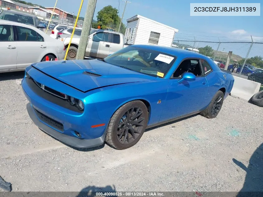 2C3CDZFJ8JH311389 2018 Dodge Challenger R/T Scat Pack