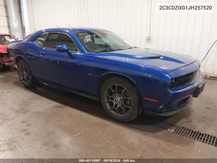 2C3CDZGG1JH257520 2018 Dodge Challenger Gt Awd