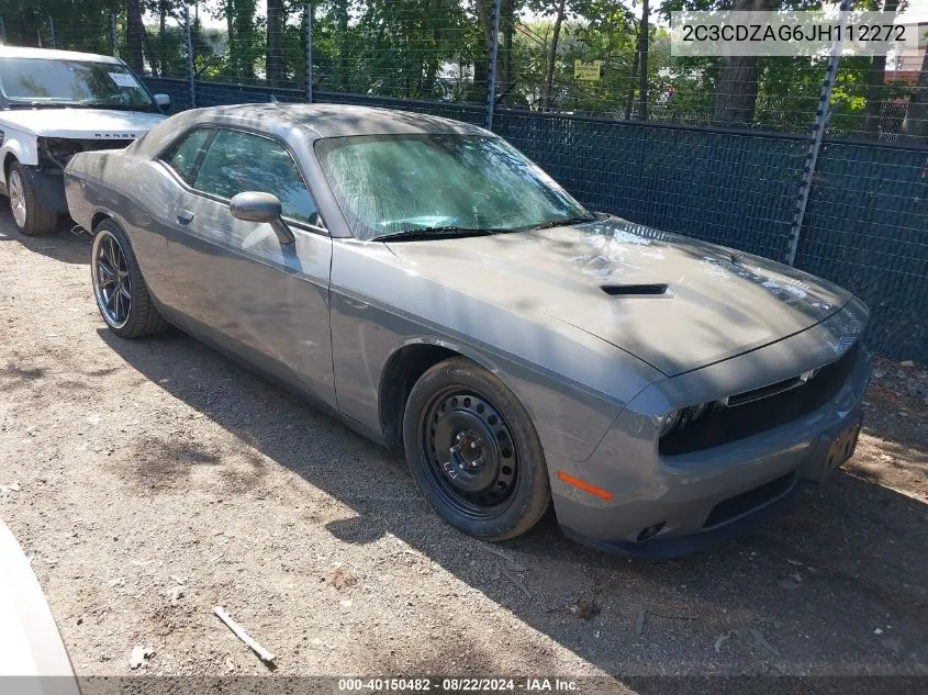 2C3CDZAG6JH112272 2018 Dodge Challenger Sxt Plus