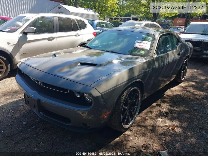 2018 Dodge Challenger Sxt Plus VIN: 2C3CDZAG6JH112272 Lot: 40150482