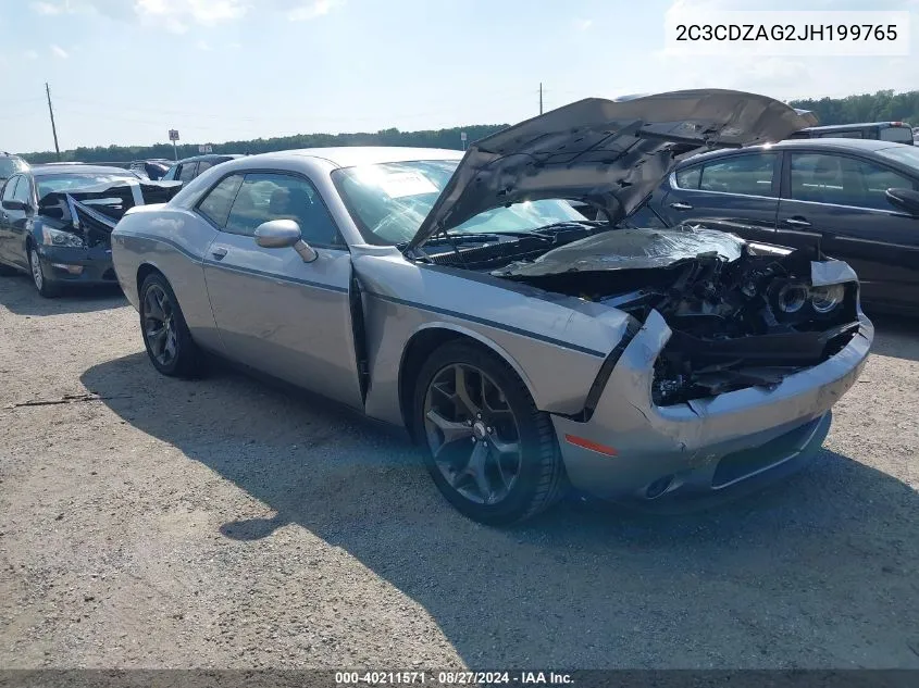 2C3CDZAG2JH199765 2018 Dodge Challenger Sxt