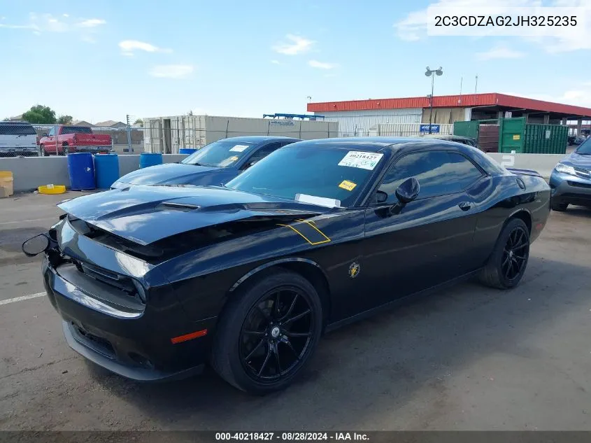 2018 Dodge Challenger Sxt VIN: 2C3CDZAG2JH325235 Lot: 40218427