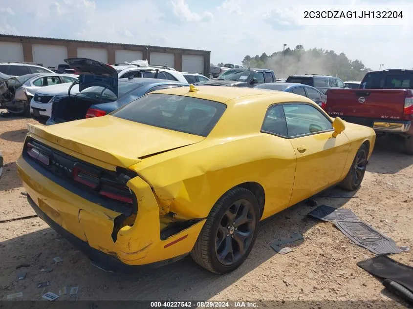 2018 Dodge Challenger Sxt Plus VIN: 2C3CDZAG1JH132204 Lot: 40227542