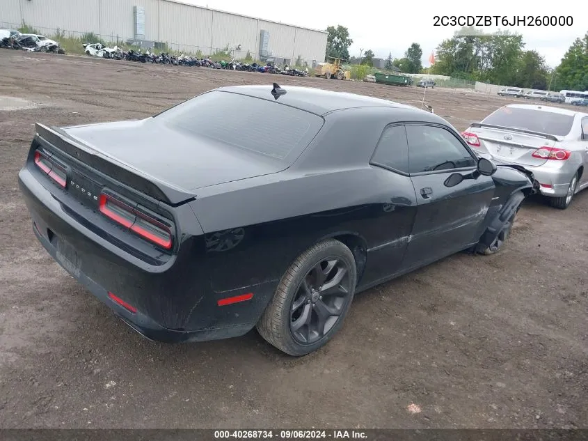 2C3CDZBT6JH260000 2018 Dodge Challenger R/T Plus