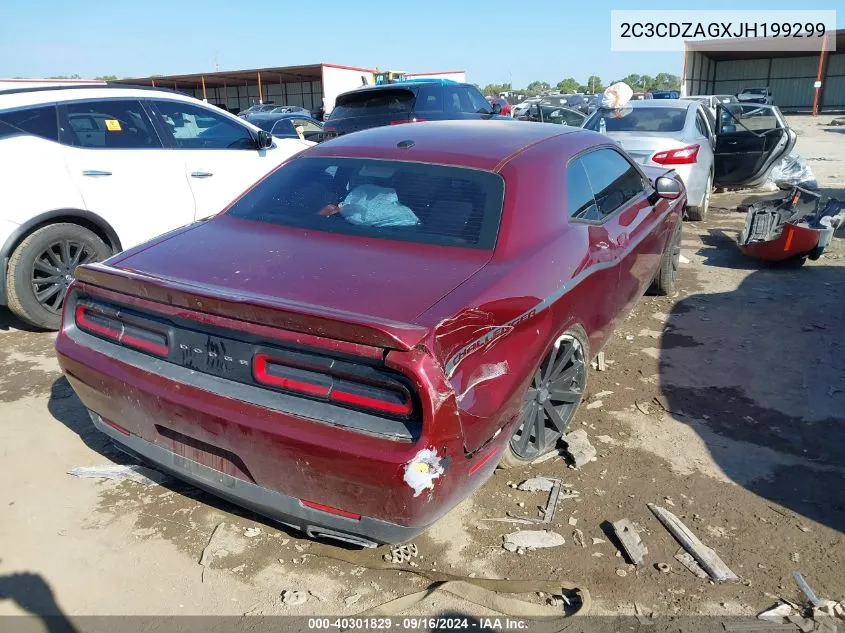 2018 Dodge Challenger Sxt VIN: 2C3CDZAGXJH199299 Lot: 40301829