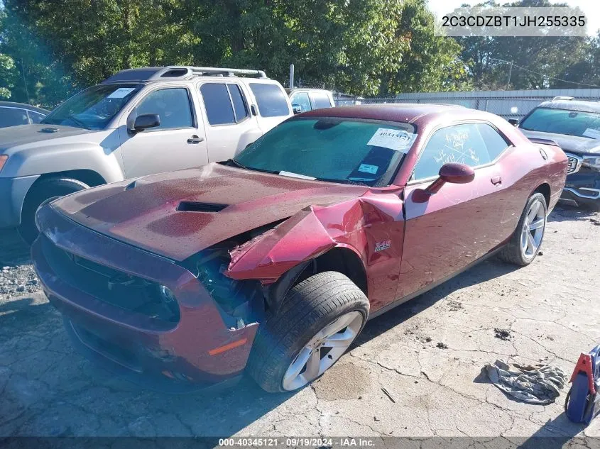 2018 Dodge Challenger R/T VIN: 2C3CDZBT1JH255335 Lot: 40345121