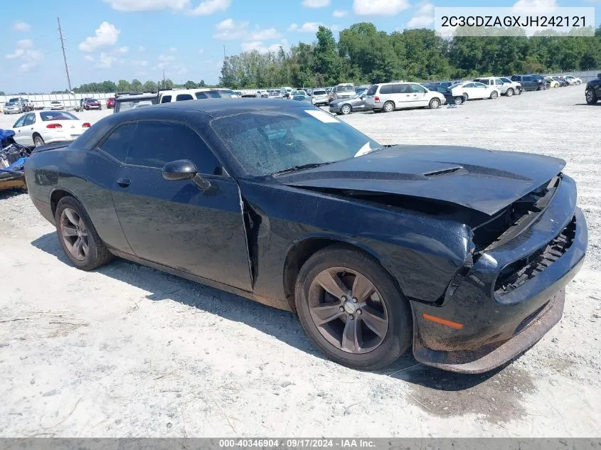 2018 Dodge Challenger Sxt VIN: 2C3CDZAGXJH242121 Lot: 40346904