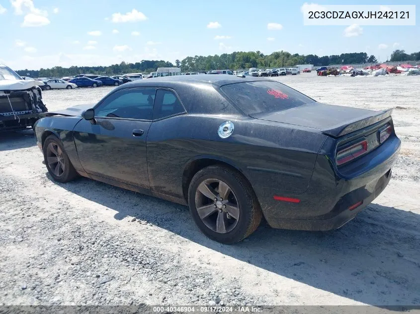 2018 Dodge Challenger Sxt VIN: 2C3CDZAGXJH242121 Lot: 40346904