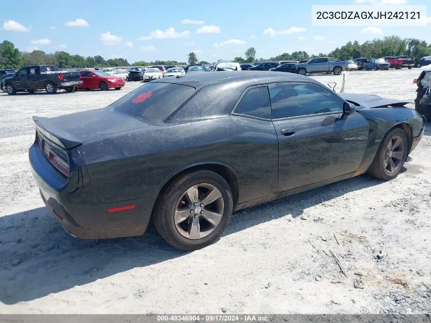 2018 Dodge Challenger Sxt VIN: 2C3CDZAGXJH242121 Lot: 40346904