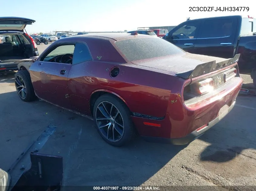 2018 Dodge Challenger R/T Scat Pack VIN: 2C3CDZFJ4JH334779 Lot: 40371907