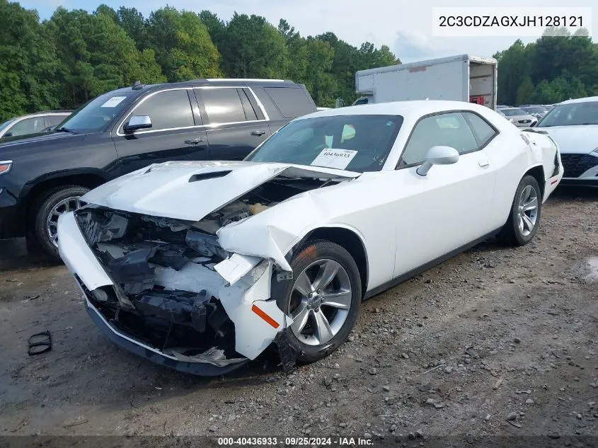 2018 Dodge Challenger Sxt VIN: 2C3CDZAGXJH128121 Lot: 40436933