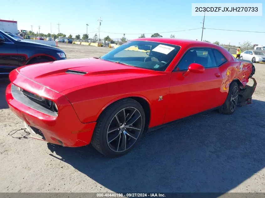 2018 Dodge Challenger R/T Scat Pack VIN: 2C3CDZFJXJH270733 Lot: 40440198