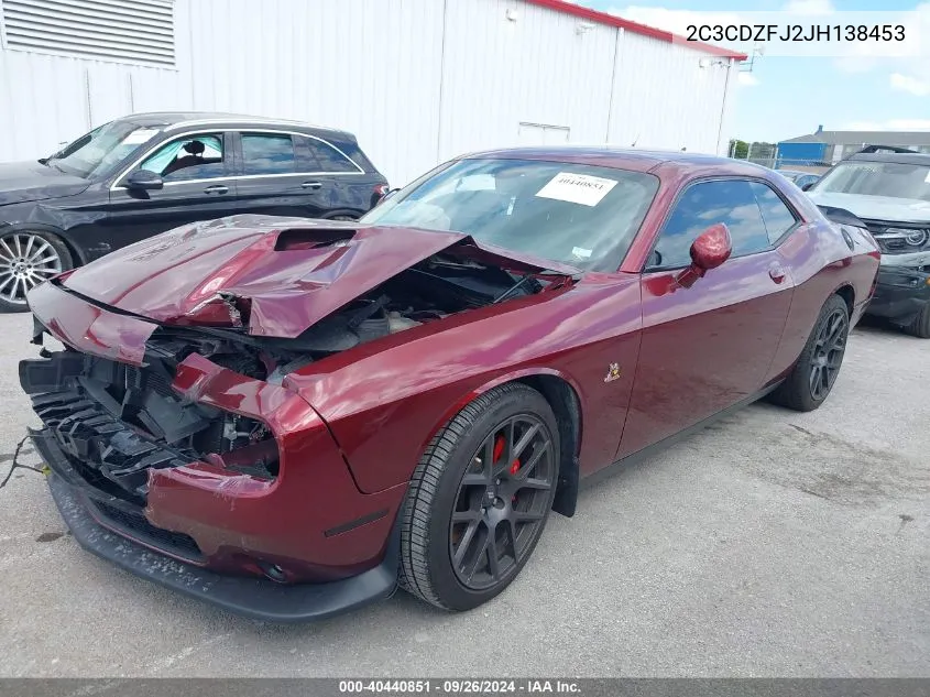 2018 Dodge Challenger R/T 392 VIN: 2C3CDZFJ2JH138453 Lot: 40440851