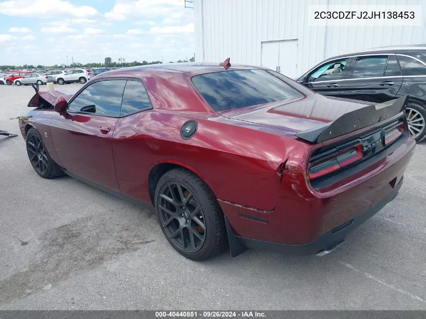 2018 Dodge Challenger R/T 392 VIN: 2C3CDZFJ2JH138453 Lot: 40440851