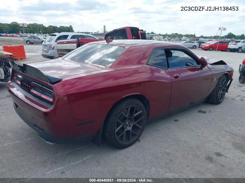 2018 Dodge Challenger R/T 392 VIN: 2C3CDZFJ2JH138453 Lot: 40440851