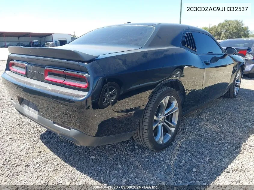 2018 Dodge Challenger Sxt VIN: 2C3CDZAG9JH332537 Lot: 40441820