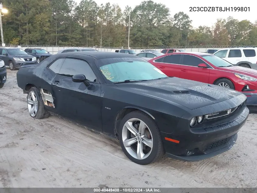 2018 Dodge Challenger R/T VIN: 2C3CDZBT8JH199801 Lot: 40449408