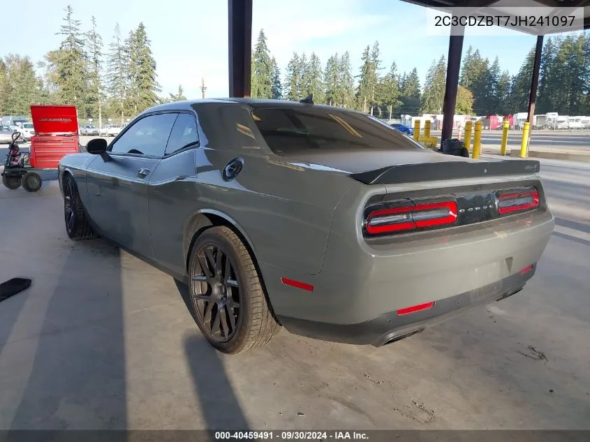 2018 Dodge Challenger T/A VIN: 2C3CDZBT7JH241097 Lot: 40459491