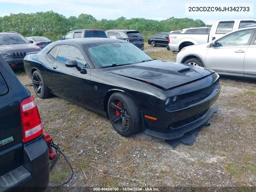 2018 Dodge Challenger Srt Hellcat VIN: 2C3CDZC96JH342733 Lot: 40488760