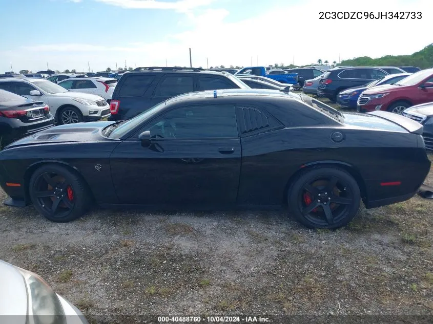 2018 Dodge Challenger Srt Hellcat VIN: 2C3CDZC96JH342733 Lot: 40488760