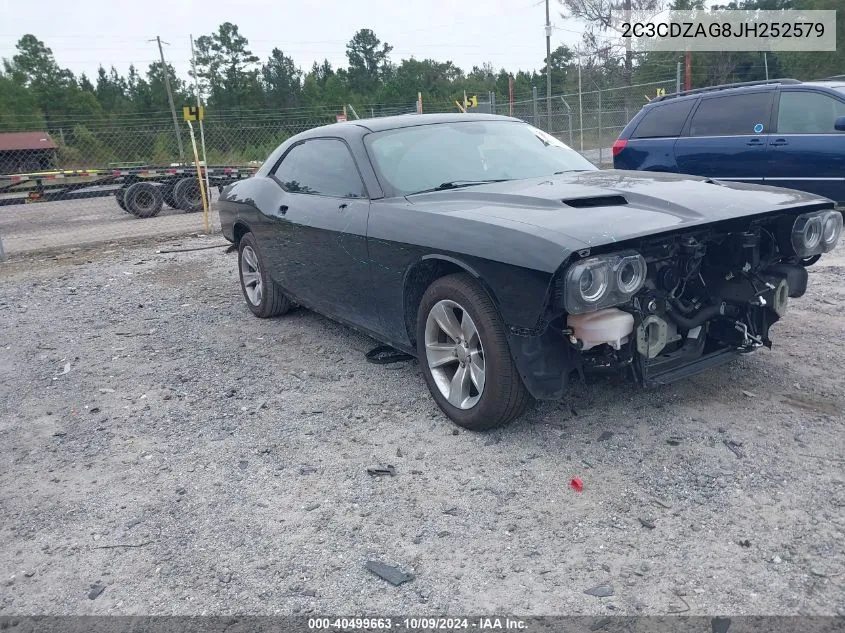 2018 Dodge Challenger Sxt VIN: 2C3CDZAG8JH252579 Lot: 40499663