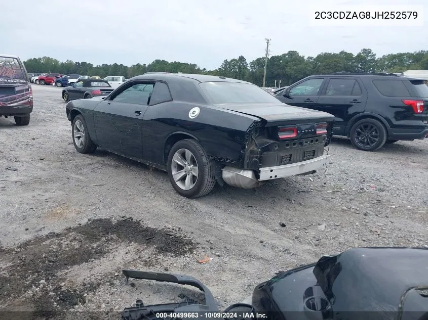 2018 Dodge Challenger Sxt VIN: 2C3CDZAG8JH252579 Lot: 40499663