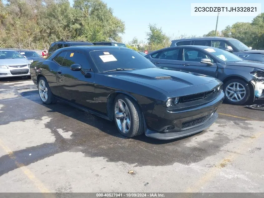 2018 Dodge Challenger R/T VIN: 2C3CDZBT1JH332821 Lot: 40527041