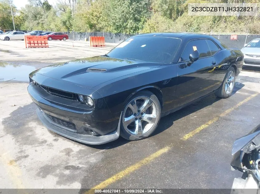 2018 Dodge Challenger R/T VIN: 2C3CDZBT1JH332821 Lot: 40527041