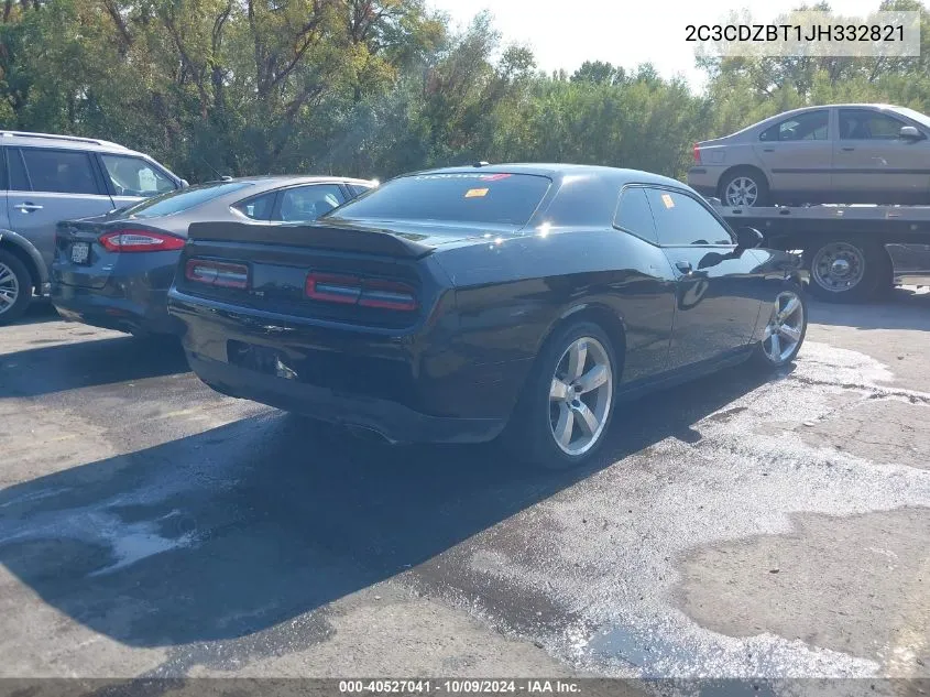 2018 Dodge Challenger R/T VIN: 2C3CDZBT1JH332821 Lot: 40527041