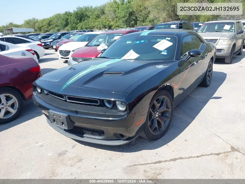 2018 Dodge Challenger Sxt VIN: 2C3CDZAG2JH132695 Lot: 40529995