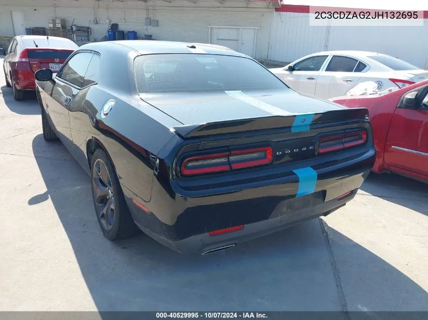 2018 Dodge Challenger Sxt VIN: 2C3CDZAG2JH132695 Lot: 40529995