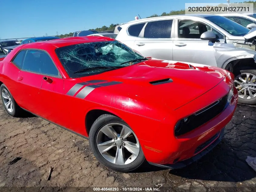 2018 Dodge Challenger Sxt VIN: 2C3CDZAG7JH327711 Lot: 40548293