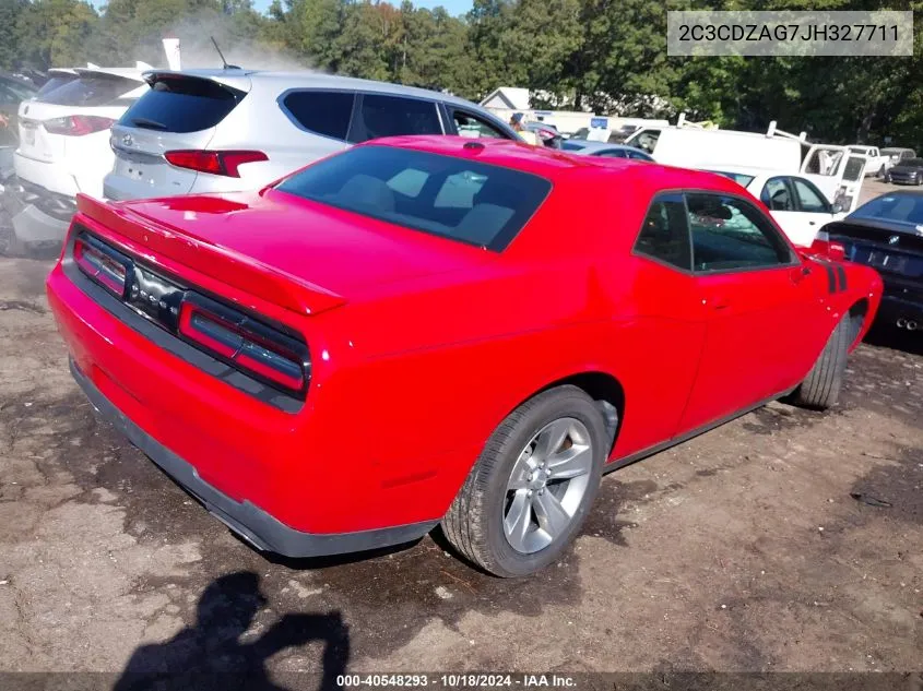 2018 Dodge Challenger Sxt VIN: 2C3CDZAG7JH327711 Lot: 40548293