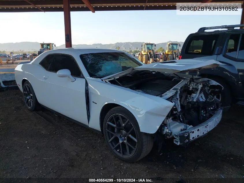 2018 Dodge Challenger R/T VIN: 2C3CDZBT9JH310582 Lot: 40554299