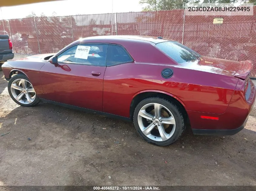 2018 Dodge Challenger Sxt VIN: 2C3CDZAG8JH229495 Lot: 40565272