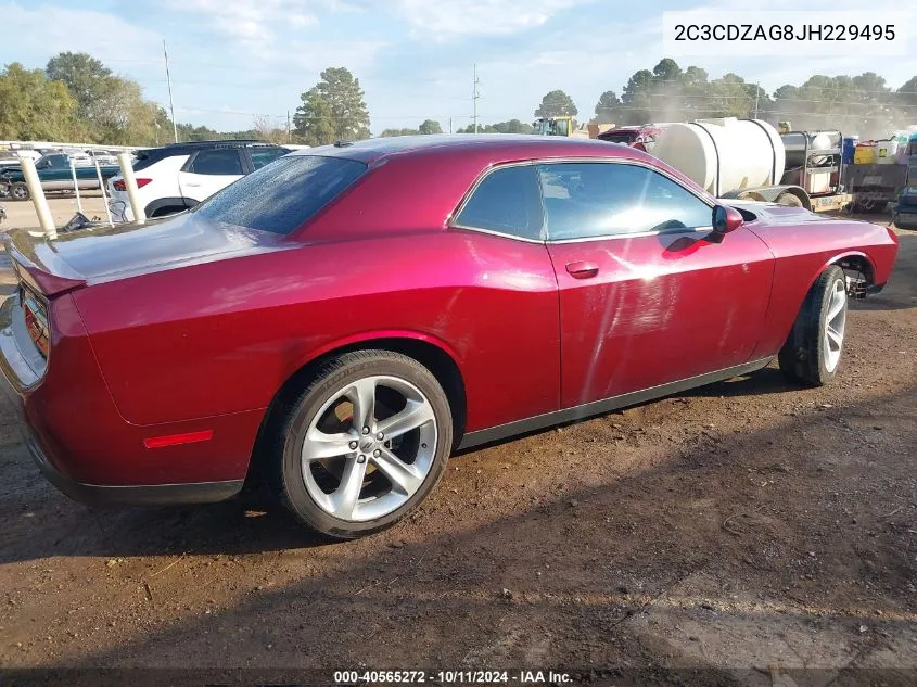 2018 Dodge Challenger Sxt VIN: 2C3CDZAG8JH229495 Lot: 40565272